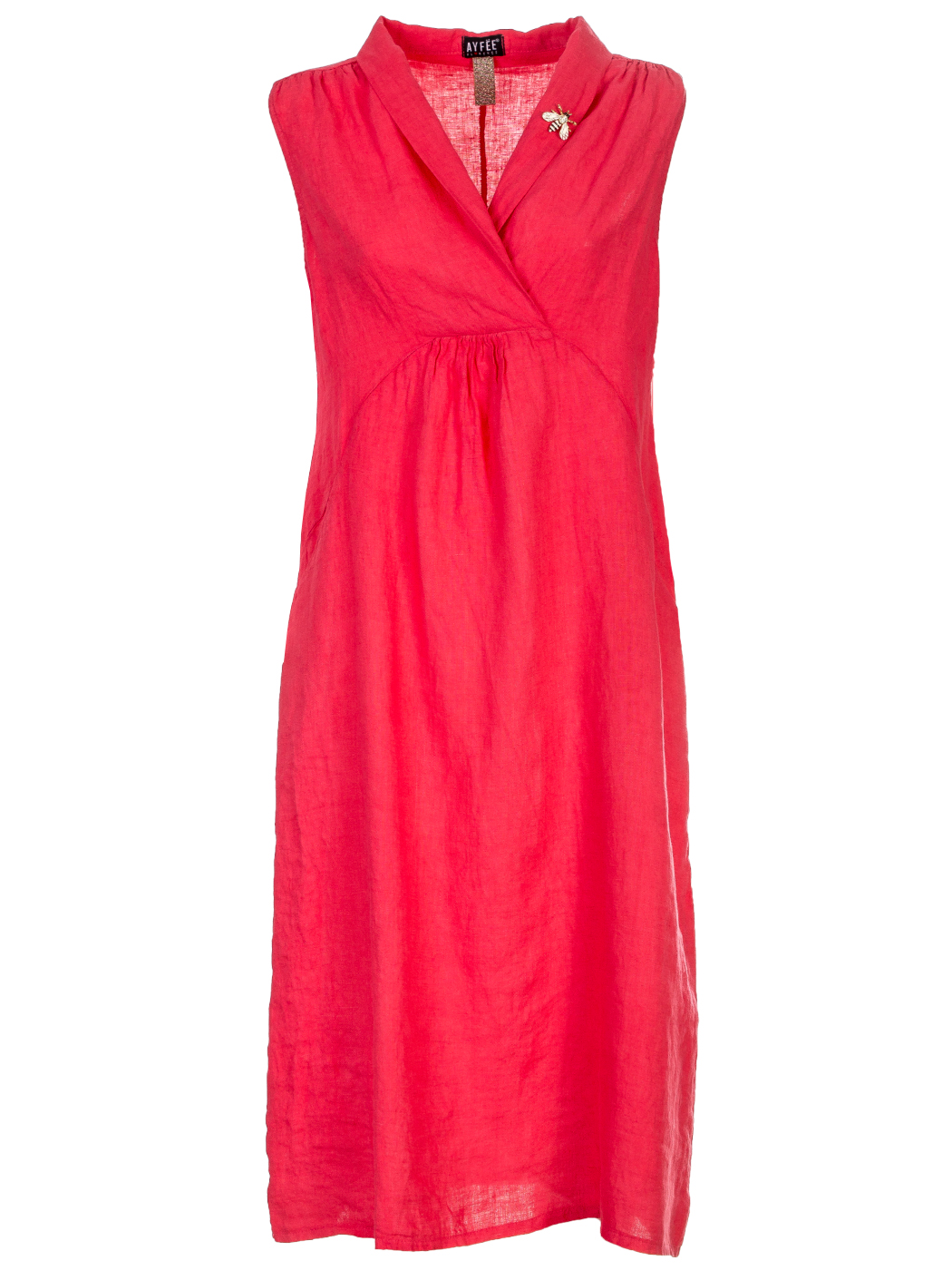 ABITO SENZA MANICA SCOLLO V , 3TG - CORAL